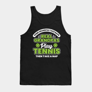 Funny Tennis Grandpa Grandfather Gift Tank Top